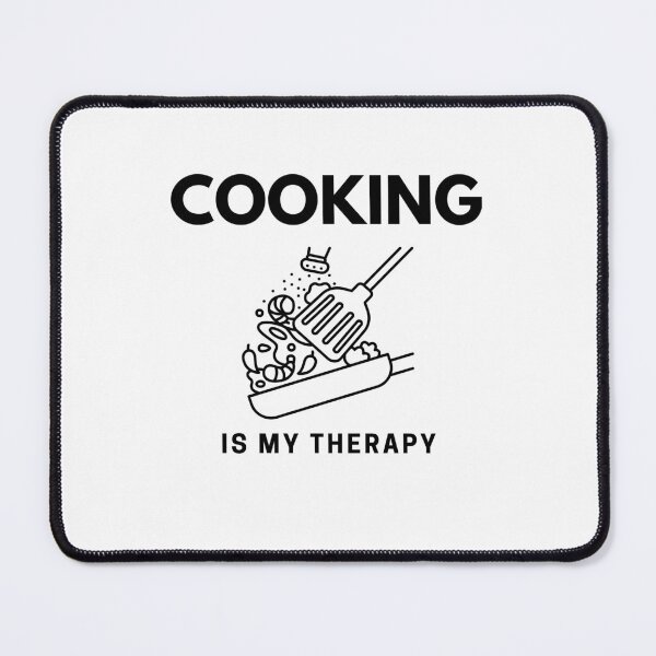 Item preview, “Cooking is my Therapy” handmade creative leisure activities. designed and sold by DamiCrea82.