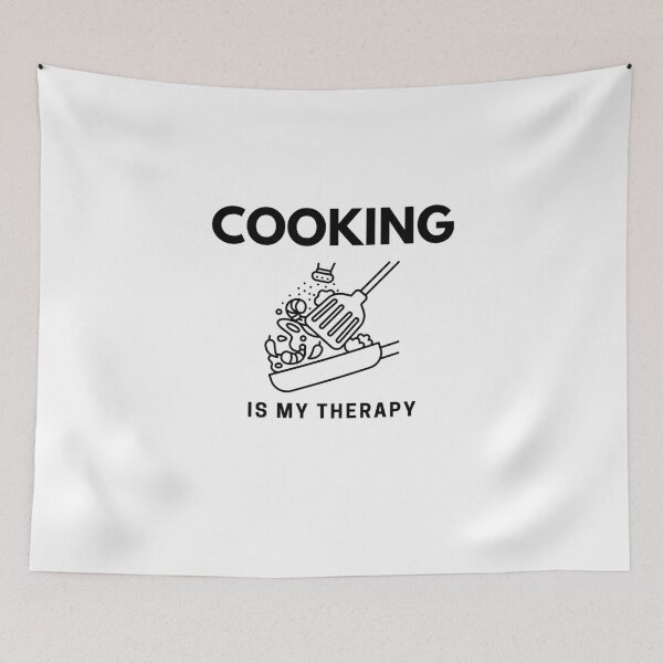 Item preview, “Cooking is my Therapy” handmade creative leisure activities. designed and sold by DamiCrea82.