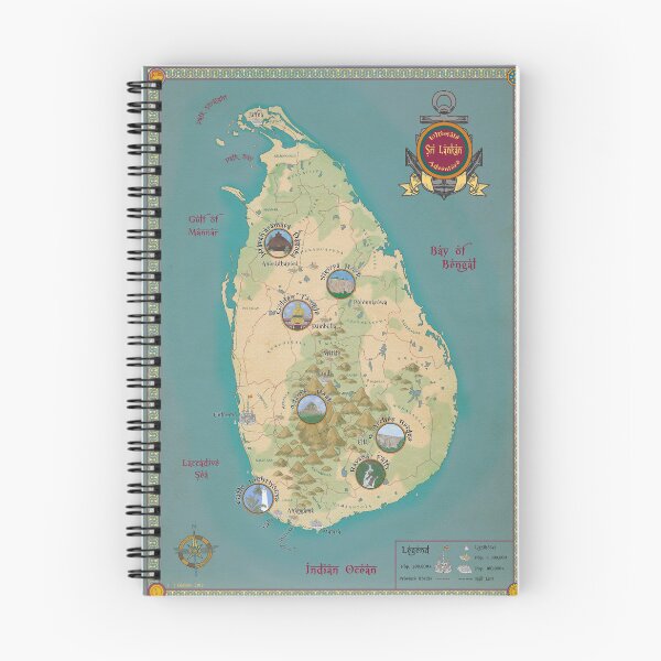 Item preview, Sri Lanka designed and sold by AeshnidaeMaps.