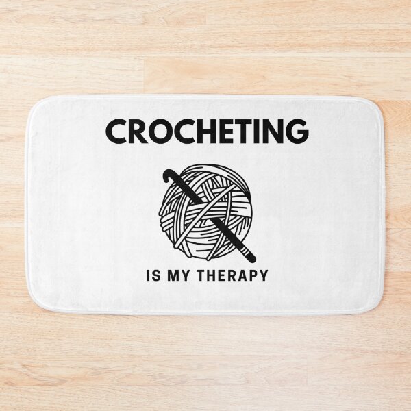 Item preview,  “Crocheting is my Therapy” handmade creative hobbies. designed and sold by DamiCrea82.