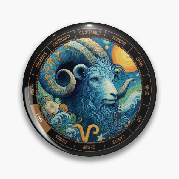 Item preview, ZODIAC Aries - Astrological ARIRS - ARIRS - ZODIAC sign - Van Gogh style - 1 designed and sold by ArtProjectShop.