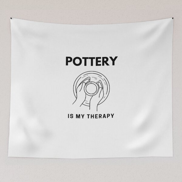 Item preview, “Pottery is my Therapy” handmade creative leisure activities. designed and sold by DamiCrea82.