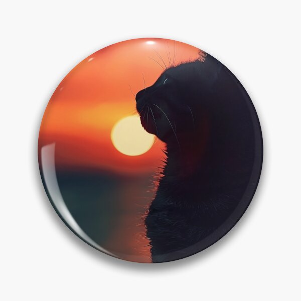 Item preview, Cat watching sunset designed and sold by CatsAndDogs-TF.