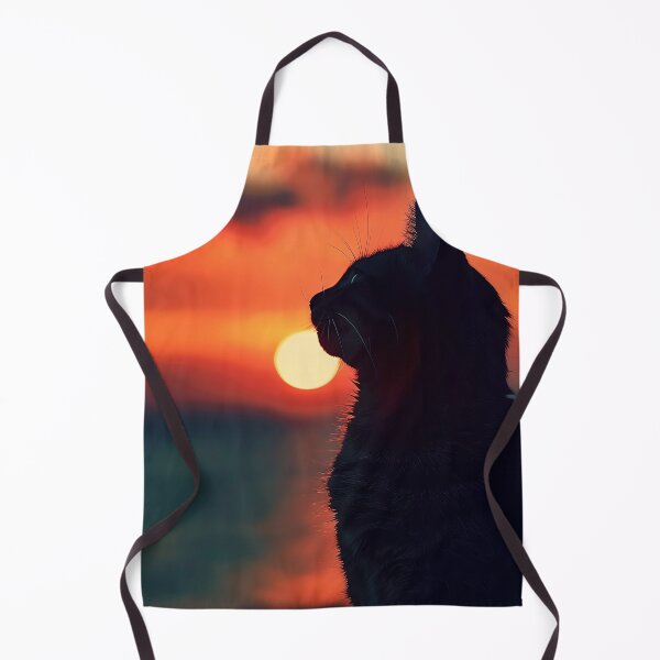 Item preview, Cat watching sunset designed and sold by CatsAndDogs-TF.