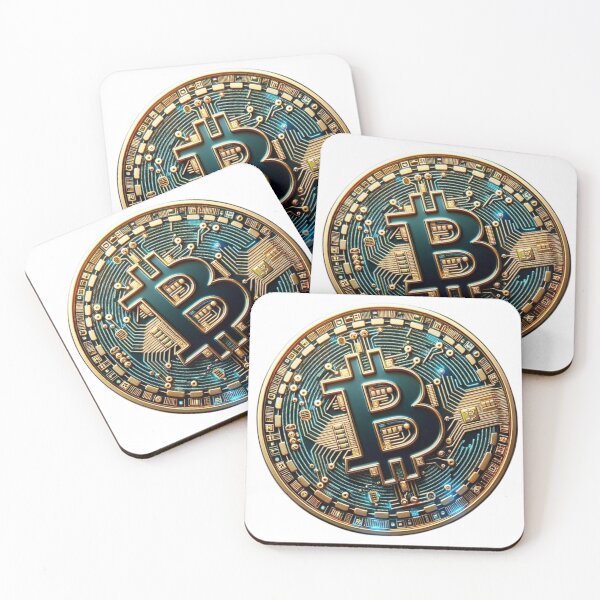 Item preview, Cryptocurrency Circuitry - Bitcoin Emblem Coin Design designed and sold by Domi Creatives.