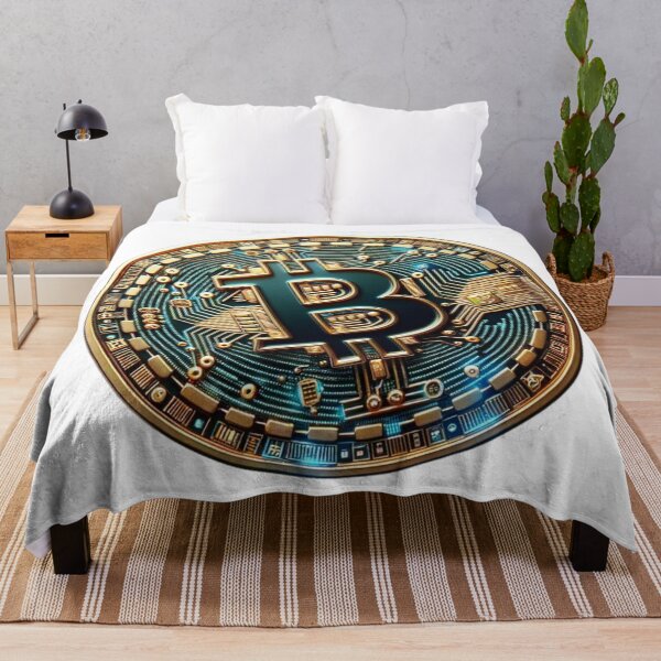 Item preview, Cryptocurrency Circuitry - Bitcoin Emblem Coin Design designed and sold by Domi Creatives.