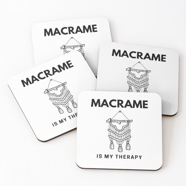 Item preview,  “Macrame is my Therapy” handmade creative leisure activities. designed and sold by DamiCrea82.