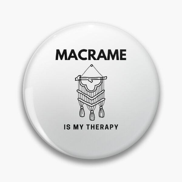 Item preview,  “Macrame is my Therapy” handmade creative leisure activities. designed and sold by DamiCrea82.