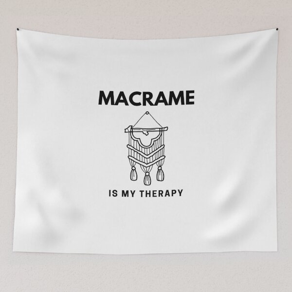 Item preview,  “Macrame is my Therapy” handmade creative leisure activities. designed and sold by DamiCrea82.