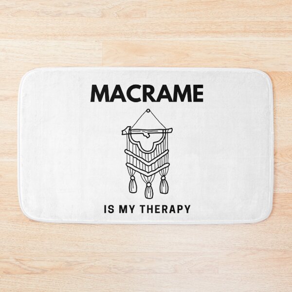 Item preview,  “Macrame is my Therapy” handmade creative leisure activities. designed and sold by DamiCrea82.