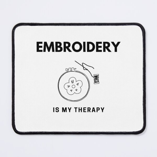 Item preview, “Embroidery is my Therapy” handmade creative leisure activities. designed and sold by DamiCrea82.
