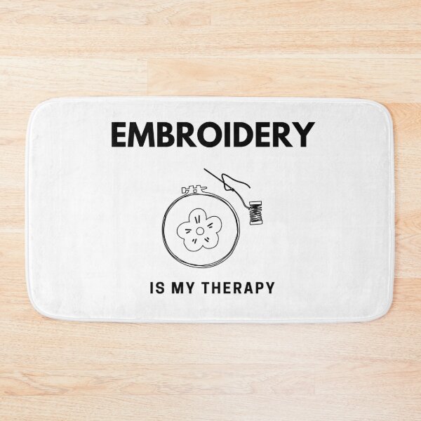 Item preview, “Embroidery is my Therapy” handmade creative leisure activities. designed and sold by DamiCrea82.