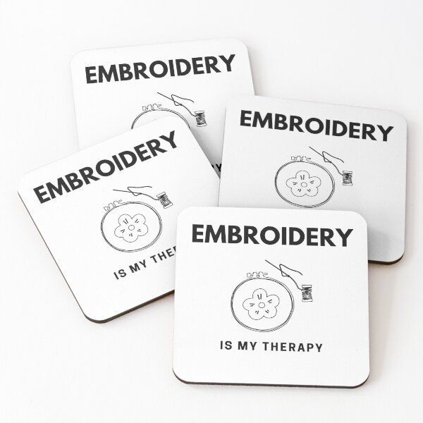 Item preview, “Embroidery is my Therapy” handmade creative leisure activities. designed and sold by DamiCrea82.