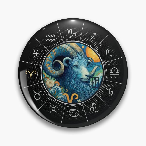 Item preview, ZODIAC Aries - Astrological ARIRS - ARIRS - ZODIAC sign - Van Gogh style - 2 designed and sold by ArtProjectShop.