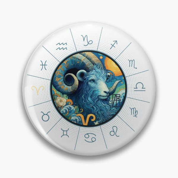Item preview, ZODIAC Aries - Astrological ARIRS - ARIRS - ZODIAC sign - Van Gogh style - 3 designed and sold by ArtProjectShop.