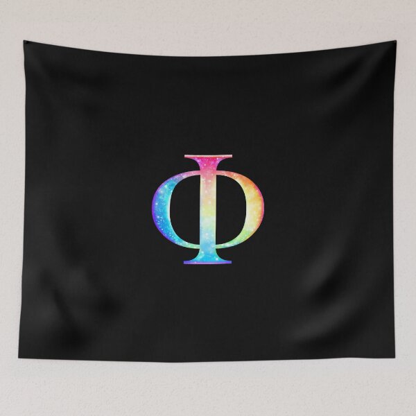 Item preview, Letter Phi [Rainbow galaxy] designed and sold by PsychoLogos.
