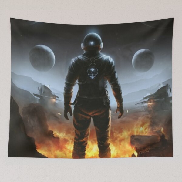 Item preview, A HUMAN BIO IN GALAXIA ASTRONAUT designed and sold by janinydarc.