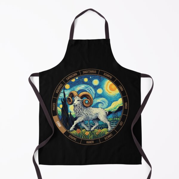Item preview, ZODIAC Aries - Astrological ARIRS - ARIRS - ZODIAC sign - Van Gogh style - 4 designed and sold by ArtProjectShop.