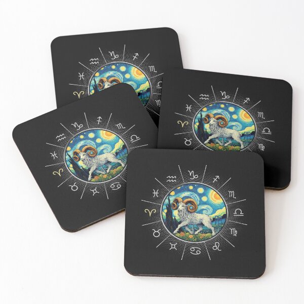 Item preview, ZODIAC Aries - Astrological ARIRS - ARIRS - ZODIAC sign - Van Gogh style - 5 designed and sold by ArtProjectShop.