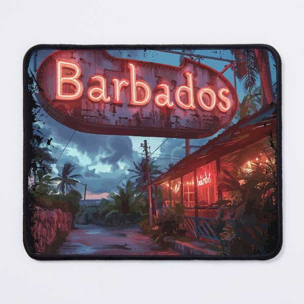 Item preview, Barbados with Neon Sign designed and sold by VelvetRoom.