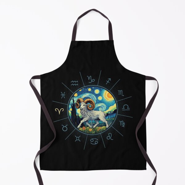 Item preview, ZODIAC Aries - Astrological ARIRS - ARIRS - ZODIAC sign - Van Gogh style - 6 designed and sold by ArtProjectShop.