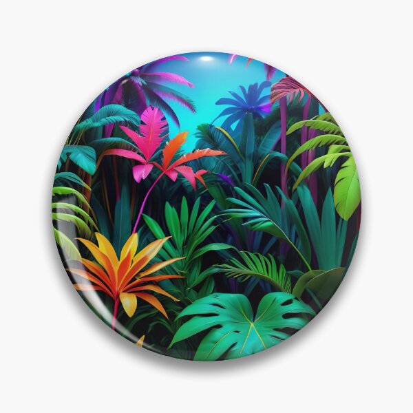 Item preview, Cool Neon Jungle Pattern designed and sold by TheArtOfPat.