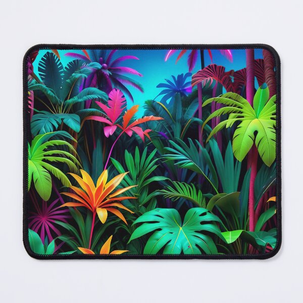 Item preview, Cool Neon Jungle Pattern designed and sold by TheArtOfPat.