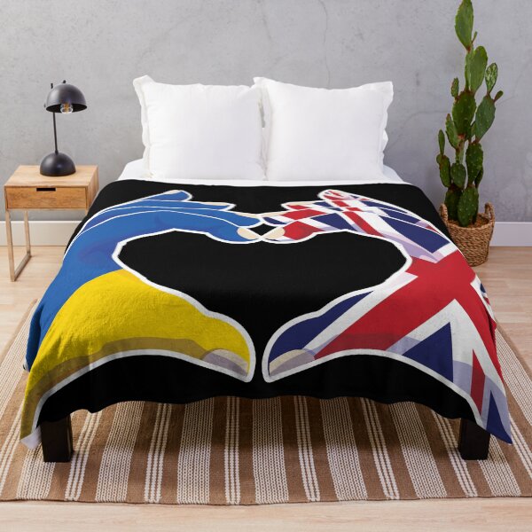 Item preview, Uk United Kingdom British Ukraine Ukrainian Love Heart Peace designed and sold by FlagX.