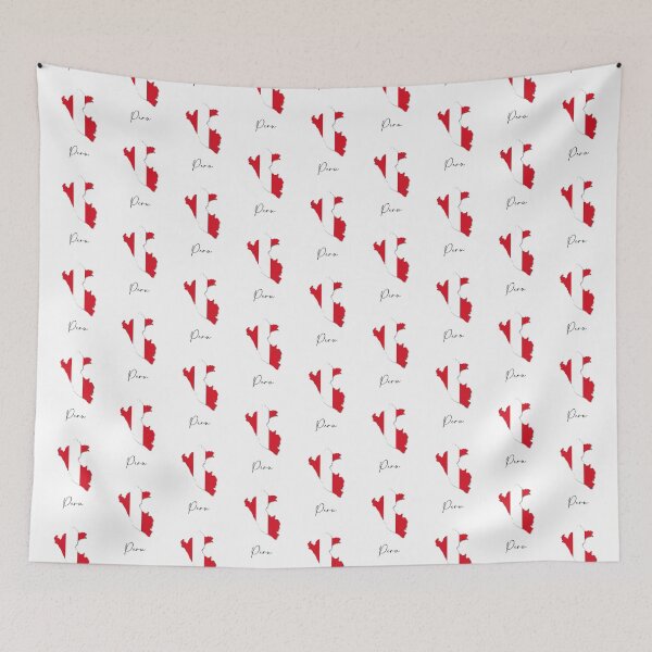 Item preview, Peru Country Map and Flag Lima South America designed and sold by dk-design85.