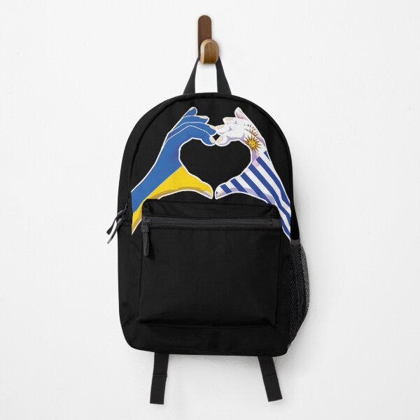 Item preview, Uruguay Uruguayan Ukraine Ukrainian Love Heart Peace designed and sold by FlagX.