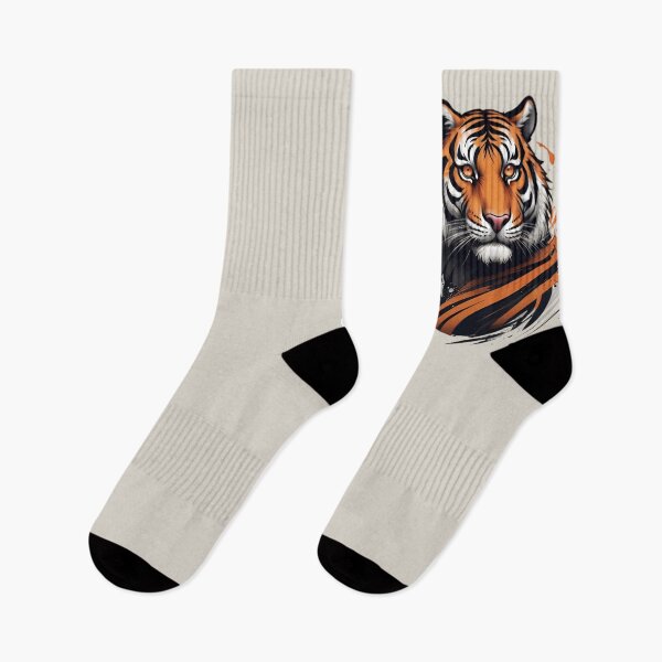 Item preview, Steady Tiger Face / Clash Of Orange and Black designed and sold by PolygonPinnacle.