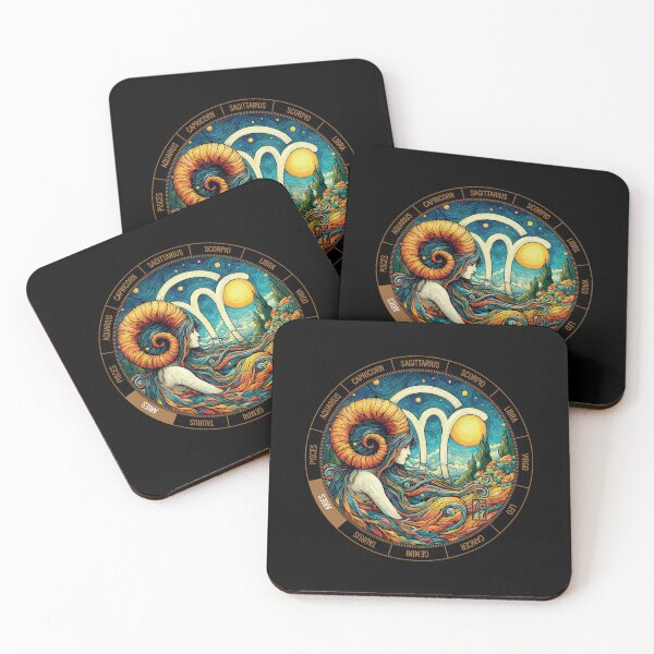 Item preview, ZODIAC Aries - Astrological ARIRS - ARIRS - ZODIAC sign - Van Gogh style - 7 designed and sold by ArtProjectShop.