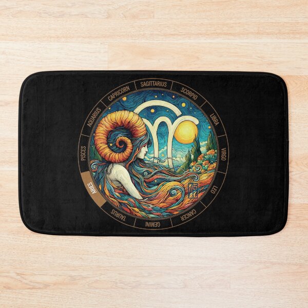 Item preview, ZODIAC Aries - Astrological ARIRS - ARIRS - ZODIAC sign - Van Gogh style - 7 designed and sold by ArtProjectShop.