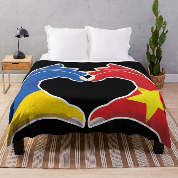 Item preview, Vietnamese Vietnam Ukraine Ukrainian Love Heart Peace designed and sold by FlagX.