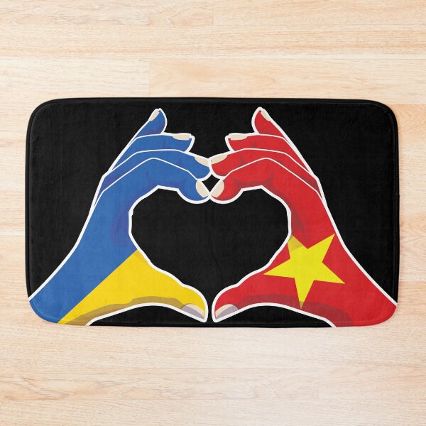 Item preview, Vietnamese Vietnam Ukraine Ukrainian Love Heart Peace designed and sold by FlagX.