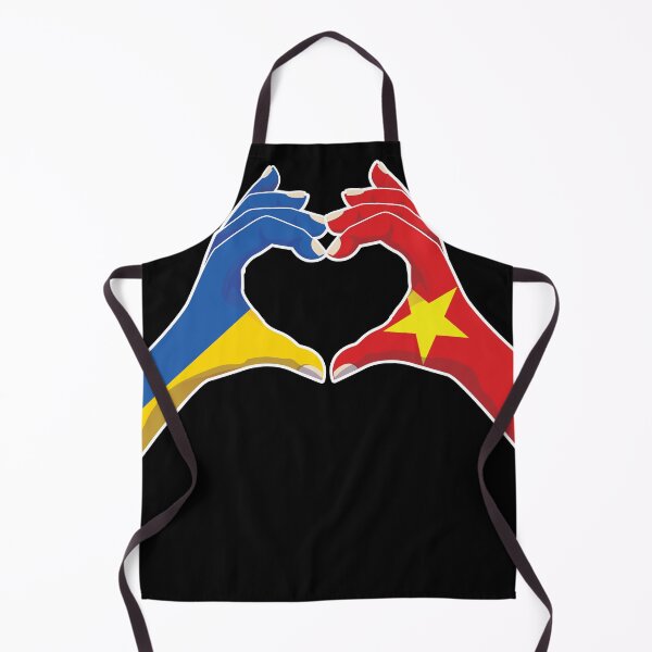 Item preview, Vietnamese Vietnam Ukraine Ukrainian Love Heart Peace designed and sold by FlagX.