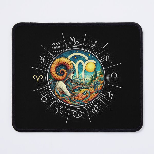 Item preview, ZODIAC Aries - Astrological ARIRS - ARIRS - ZODIAC sign - Van Gogh style - 8 designed and sold by ArtProjectShop.