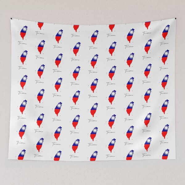 Item preview, Taiwan Country Map and Flag Taipei China Asia designed and sold by dk-design85.