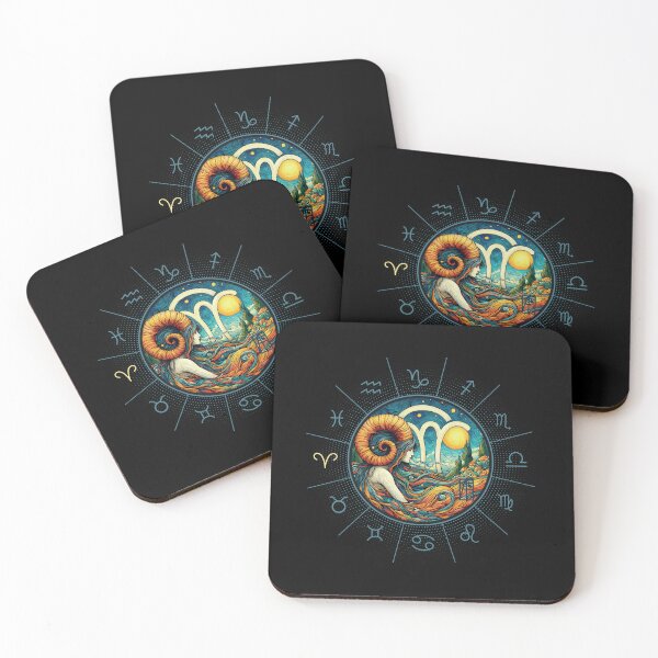 Item preview, ZODIAC Aries - Astrological ARIRS - ARIRS - ZODIAC sign - Van Gogh style - 9 designed and sold by ArtProjectShop.