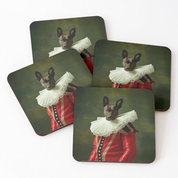 Item preview, Portrait of a Xoloitzcuintle Dog in Medieval Royal Dress designed and sold by GAGGAofficial.