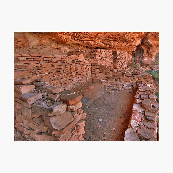 Cliff Ruins Photographic Print