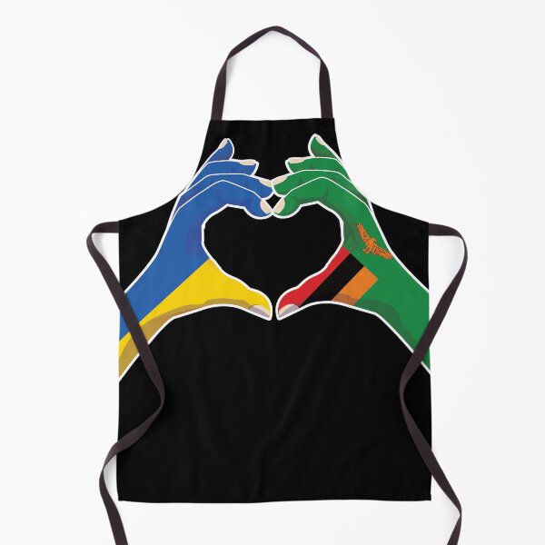 Item preview, Zambia Zambian Ukraine Ukrainian Love Heart Peace designed and sold by FlagX.