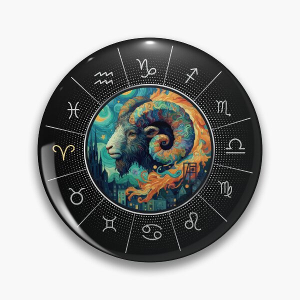Item preview, ZODIAC Aries - Astrological ARIRS - ARIRS - ZODIAC sign - Van Gogh style - 11 designed and sold by ArtProjectShop.