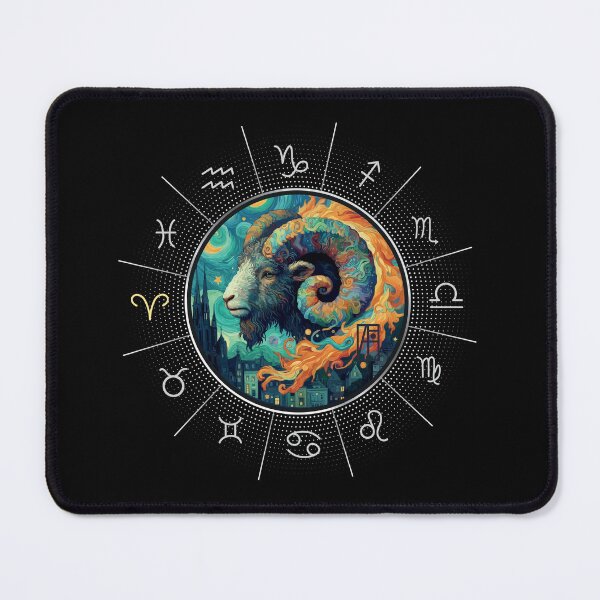 Item preview, ZODIAC Aries - Astrological ARIRS - ARIRS - ZODIAC sign - Van Gogh style - 11 designed and sold by ArtProjectShop.