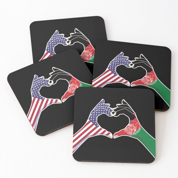 Item preview, Afghan Afghanistan USA United States American America Love Heart Peace designed and sold by FlagX.