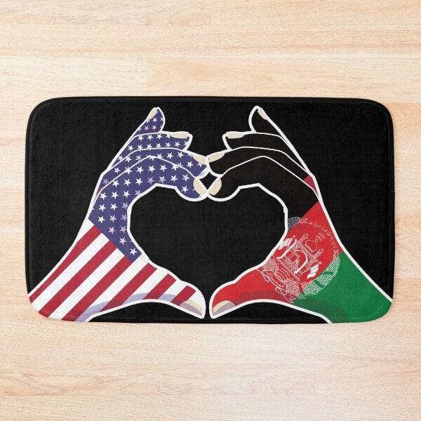 Item preview, Afghan Afghanistan USA United States American America Love Heart Peace designed and sold by FlagX.