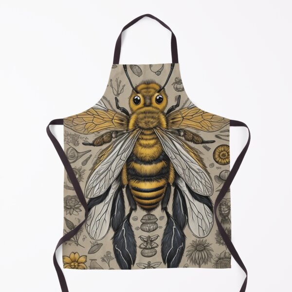 Item preview, Buzzing Botanist: Bee in Scientific Art Style  designed and sold by olademar.