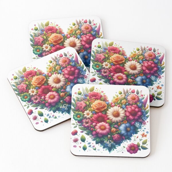 Item preview, Herat with spring flowers designed and sold by TevAr.