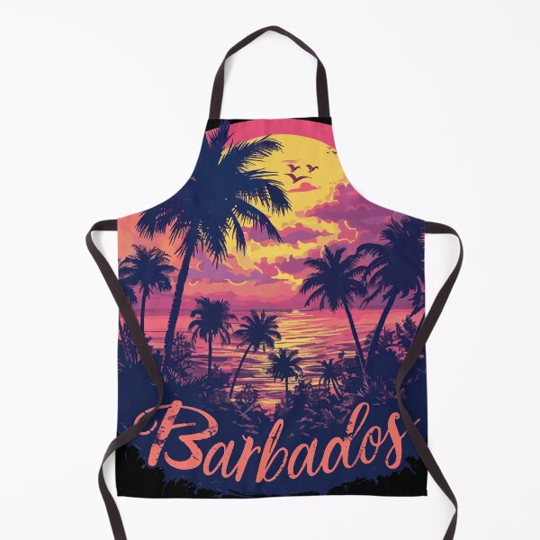 Item preview, Barbados Sunset (with Orange Lettering) designed and sold by VelvetRoom.