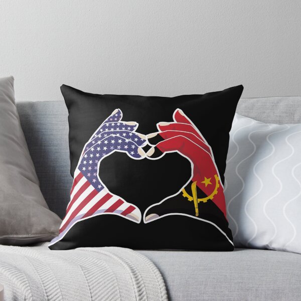 Item preview, Angola Angolan USA United States American America Love Heart Peace designed and sold by FlagX.